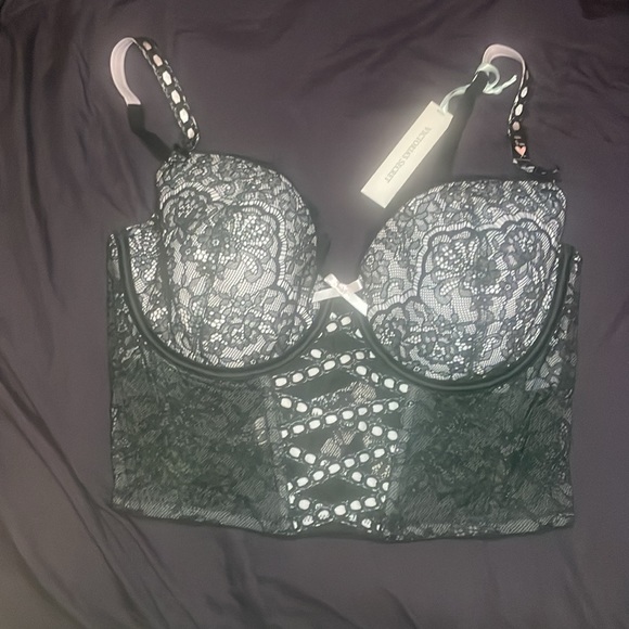 Victoria secret DREAM ANGELS corset 
Lightly-Lined Heritage Ribbon Slot Bra Top - Picture 7 of 17